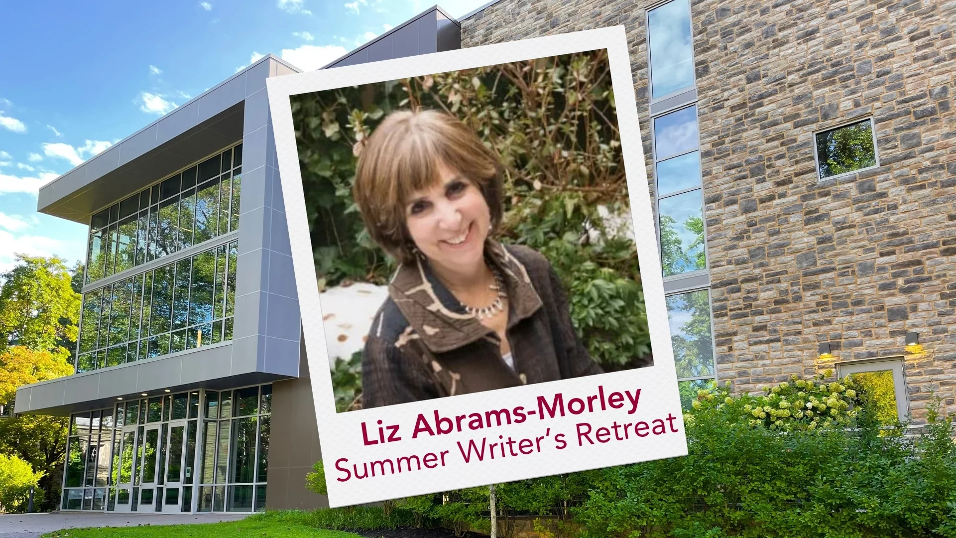 Polaroid photo of Liz Abrams-Morley is part of why Rosemont College is a Forbes rated best online college, and a best Main Line college.