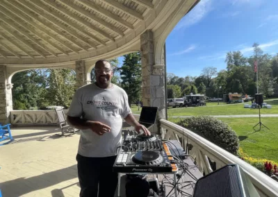 Oktoberfest 2025 Bona Fide Entertainment & Events Owner & DJ Brian Fields to represent how Rosemont College is a Forbes rated best online college, and a best Main Line college.