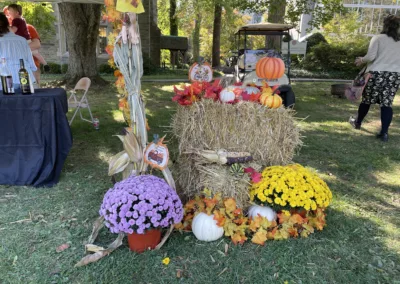 Oktoberfest 2025 decorations to represent how Rosemont College is a Forbes rated best online college, and a best Main Line college.