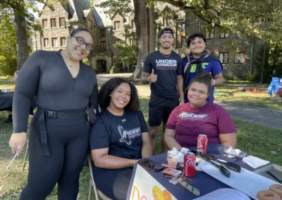 Oktoberfest 2025 donut table to represent how Rosemont College is a Forbes rated best online college, and a best Main Line college.
