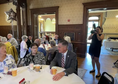 Reunion lunch 2025 to represent how Rosemont College is a Forbes rated best online college, and a best Main Line college.