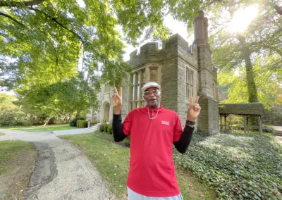 Oktoberfest 2025 staff to represent how Rosemont College is a Forbes rated best online college, and a best Main Line college.
