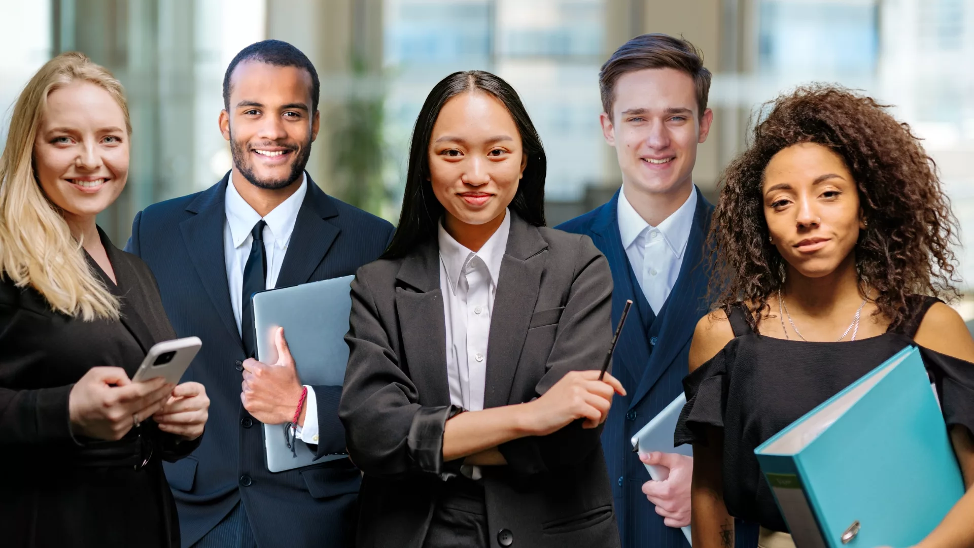 A diverse group of young professionals to represent how Career Services are part of why Rosemont College is a Forbes rated best online college, and a best Main Line college.