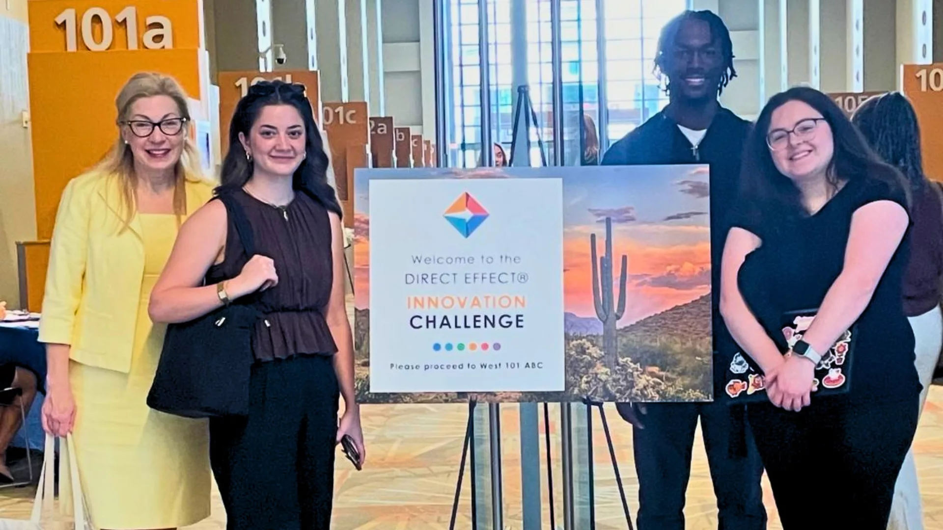 Marketing students competing in the 2026 United States Postal Service Direct Effect Innovation Competition in Arizona to represent how Rosemont College is a Forbes rated best online college, and a best Main Line college.