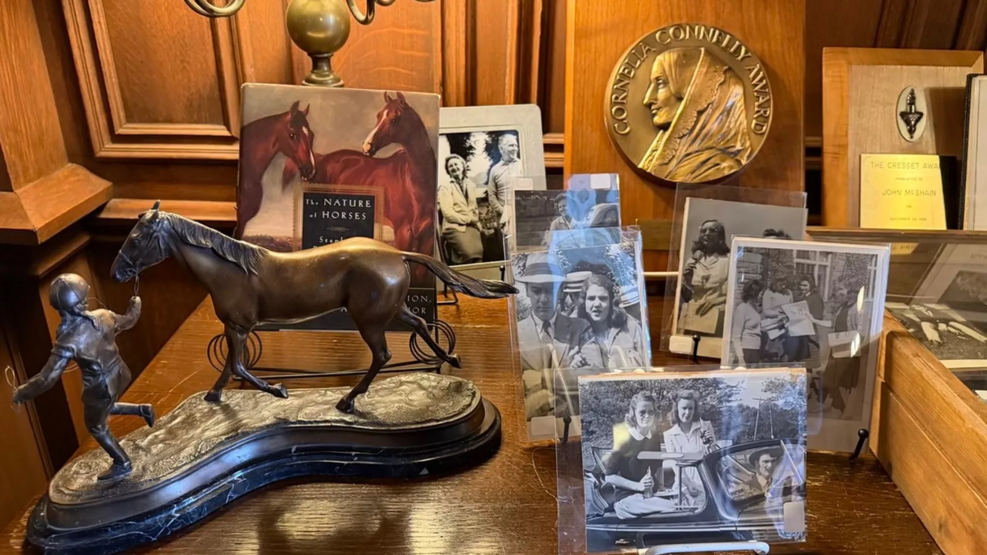 Display table at the 2026 Irish History event to represent how Rosemont College is a Forbes rated best online college, and a best Main Line college.