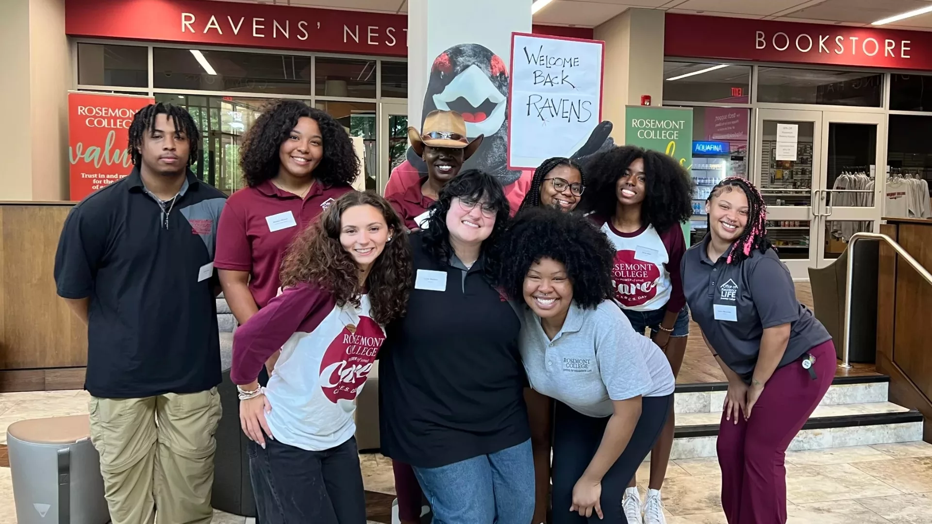 Group photo of Rosemont's 2026-2027 Residence Life team is part of why Rosemont College is a Forbes rated best online college, and a best Main Line college.